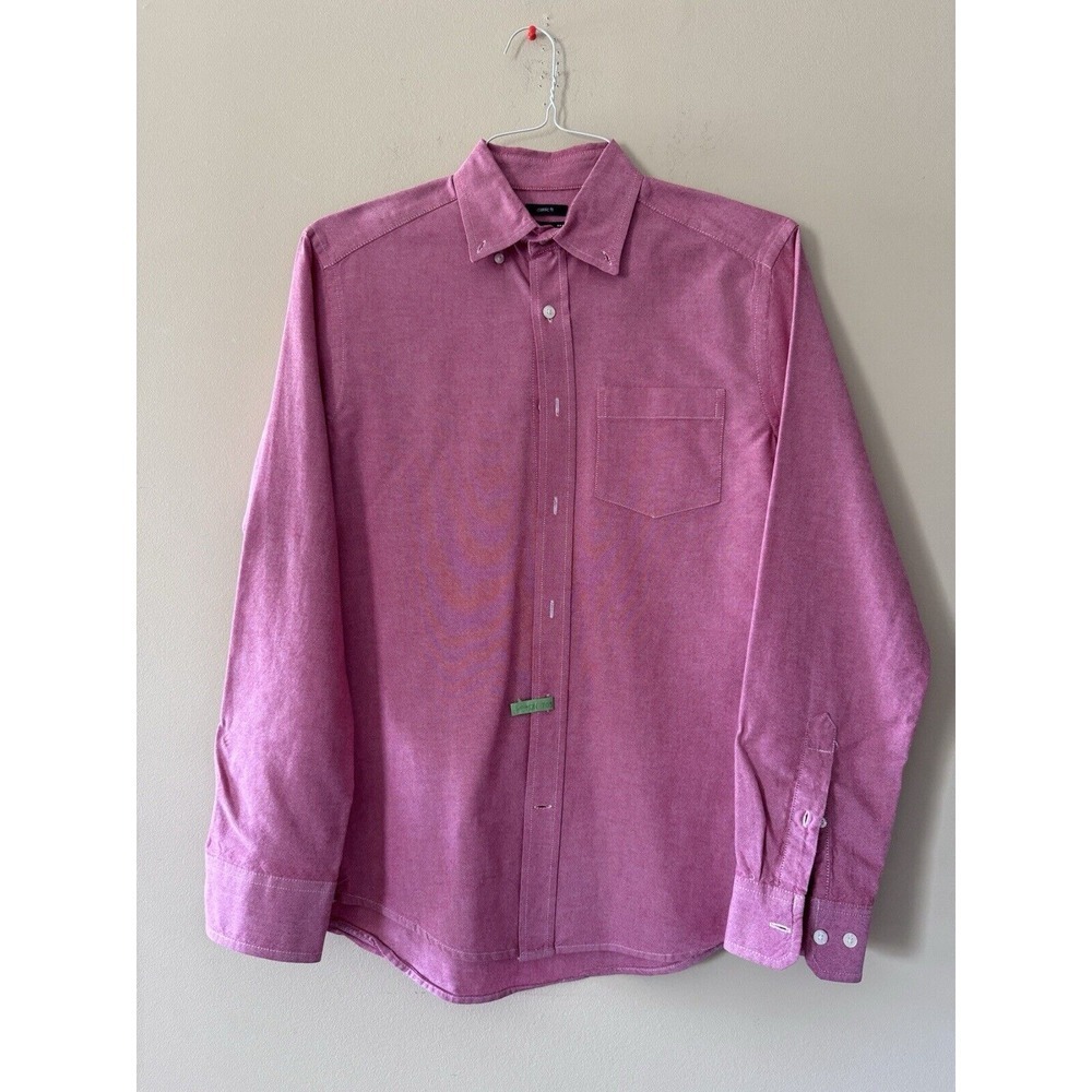 Gap Classic Fit Men's Size Small Button-up Dress Shirt Burgundy, Long Sleeve EUC